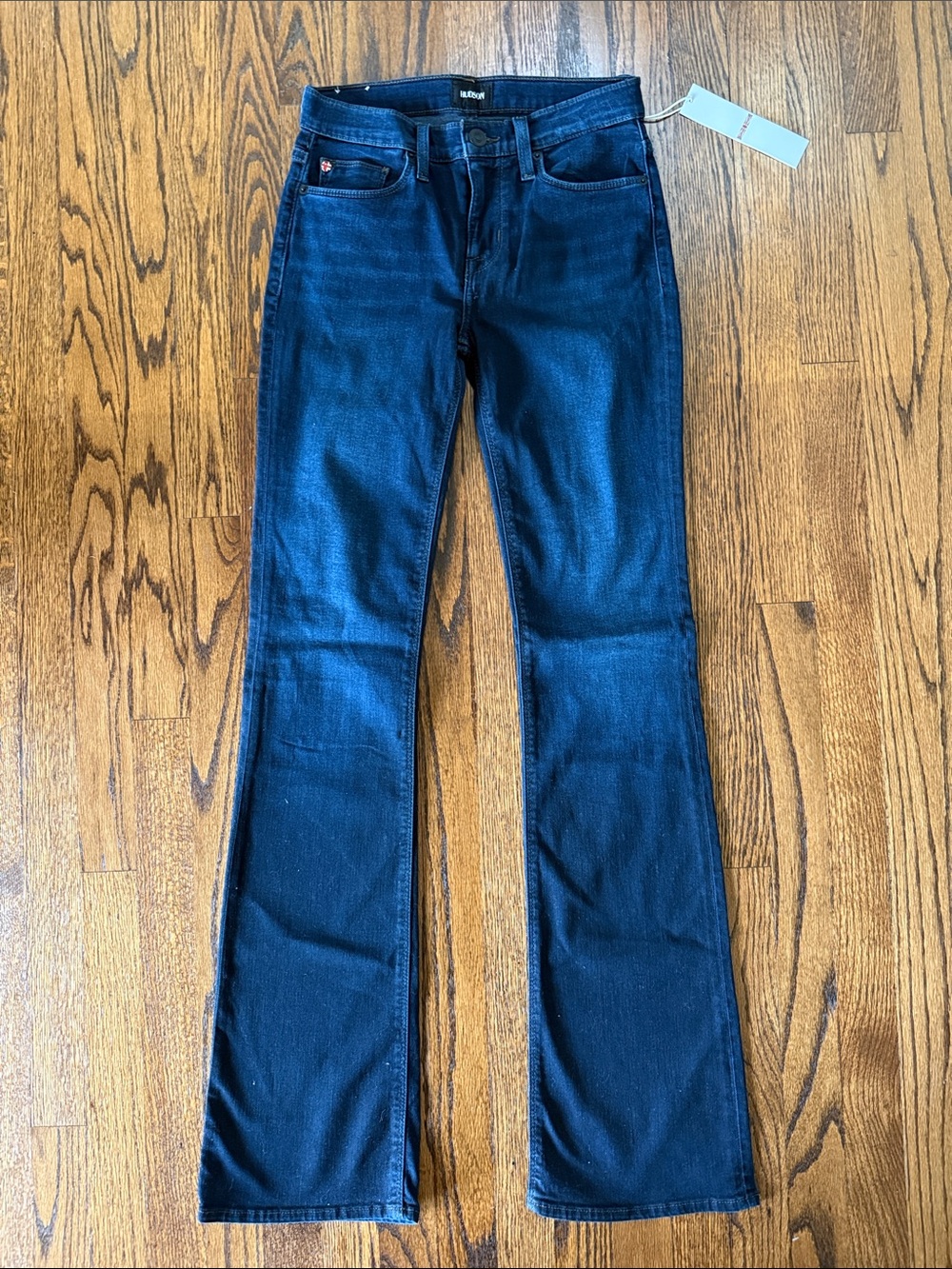 B42 Hudson Jeans Women’s 26 Indigo Flared Wide-Leg Jeans